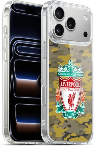 Vista 167 de Head Case Designs Funda de gel con licencia oficial del Liverpool Football Club Away Colourways Crest Camou [protección de grado militar] compatible