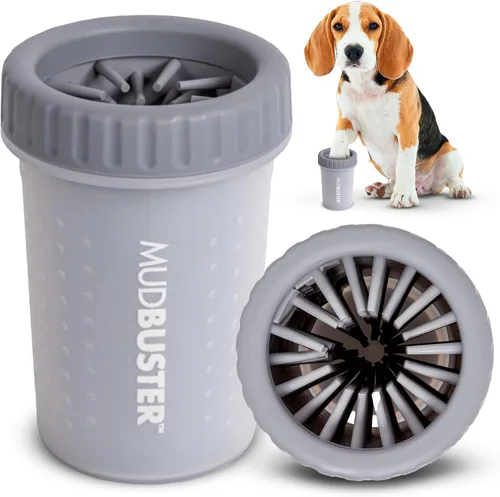 Vista 9 de Dexas MudBuster Limpiador Portátil de Patas de Perro - Calidad Premium, Azul, Tamaño Pequeño para Suministros y Accesorios para Mascotas