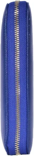 Vista 6 de Easyoulife - Monedero de cuero con cremallera, billetera portatarjetas para mujer, bloqueo RFID