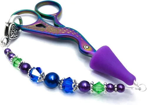 Vista 2 de Jewel Tone Scissor Fob Jewelry with Tip Cover