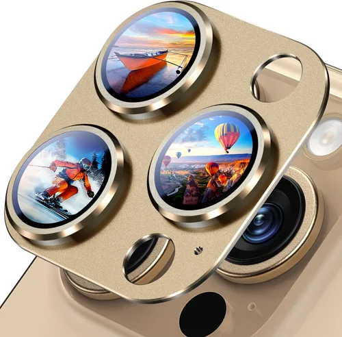 Vista 18 de Uyiton Compatible con iPhone 17 Protector de Lente de Cámara - [No es Fácil de Romper][Fuerte Adsorción][Compatible con Fundas] Protector de Cámara
