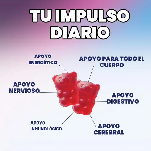 Vista 7 de Energy Gummies – Vitamina B12 1000mcg – 3 veces gomas de energía limpia y concentración con cafeína natural de té verde – Suplemento de ejercicio
