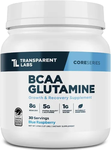 Vista 12 de Transparent Labs BCAA Glutamina - 30 porciones, limonada de fresa