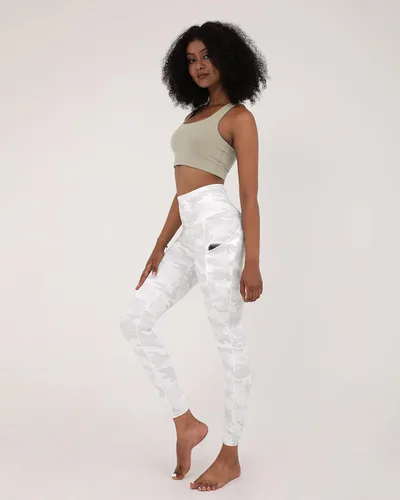 Vista 2 de ODODOS - Leggings de yoga de cintura alta para mujer con bolsillos, pantalones de yoga deportivos con control de abdomen, no se transparentan