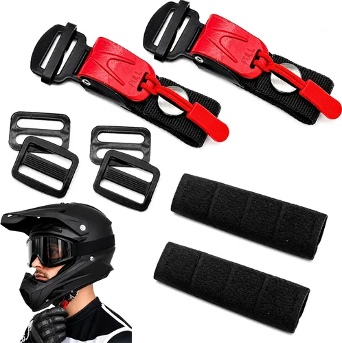 Vista 14 de Helmet Quick Release Buckle Kit, Metal Helmet Chin Strap Adapter, Compatible with Classic D-Rings Helmet