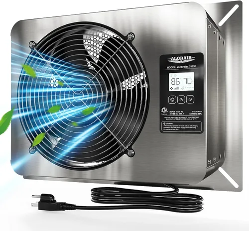 Vista 9 de ALORAIR Ventilador de espacio de arrastre de 300 CFM con humidistato