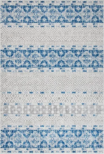 Vista 29 de SAFAVIEH Madison Collection - Alfombra decorativa de 2 pies 3 pulgadas x 4 pies, color carbón y gris, diseño bohemio chic, no desprende pelusa