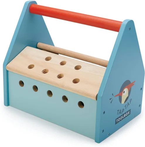 Vista 3 de Tender Leaf Toys - Caja de herramientas Tap Tap - Caja de herramientas realista para juegos creativos de simulación para niños mayores de 3 años