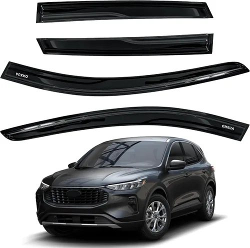 Vista 38 de AUXKO Protectores de lluvia para BMW X3 2018-2024 2025, 4 piezas de accesorios para viseras de ventilación de ventana, protector de lluvia con cinta
