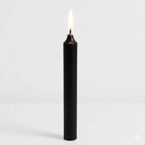 Vista 3 de Conjunto de 10 minicampanas para ritual de 4 pulgadas/velas para hechizo, de color negro