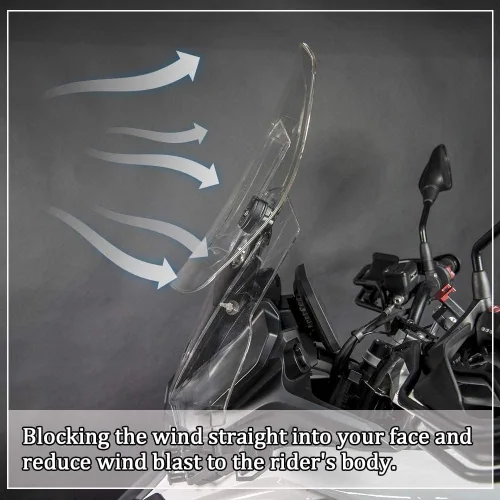 Vista 5 de Deflector de viento ajustable para motocicleta, compatible con B.M.W F750GS F850GS F 750 GS F 850 GS 2018-2023 F800GS 2024 2025 Protector