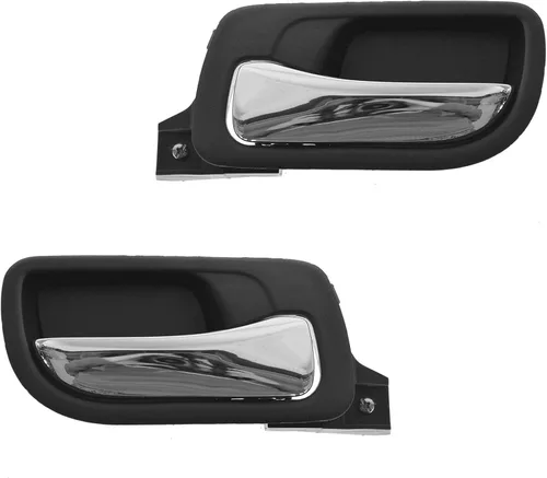 Vista 12 de TRQ Juego de 2 manijas de puerta interior trasera cromada y cachemira para Chevy GMC