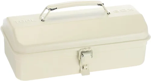 Vista 14 de HARFINGTON Caja de Herramientas 11.4" Caja de Herramientas de Acero Portátil Estilo Techo de Cadera con Cierre de Pestillo de Metal Cofre de Negro