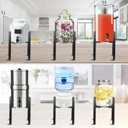 Vista 7 de Dispensador de filtro de agua, soporte para mostrador de bebidas, soporte para dispensadores de agua por gravedad de encimera