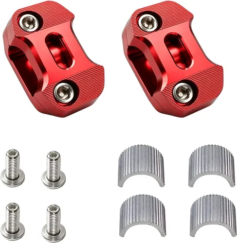 Vista 7 de Abrazaderas de mango para manillar de motocicleta, soporte de barra de grasa elevadora, 1.102 in, 1 1/8 pulgadas, universal CNC para EXC SX CRF YZF