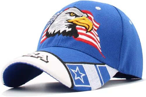 Vista 12 de Anna-Kaci Gorra de béisbol con velcro ajustable en relieve en 3D con bandera estadounidense de Estados Unidos