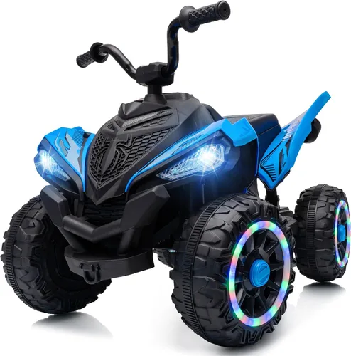 Vista 11 de Hikiddo Spider 24V Kid ATV, ATV eléctrico 4 ruedas para niños 3-6 con ruedas LED Verde