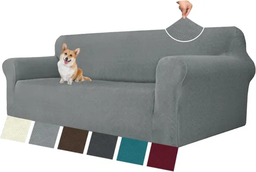 Vista 55 de MAXIJIN Funda elástica para silla con brazos, 1 pieza para sofá o silla de estar, funda antideslizante (31-46 pulgadas), protector de muebles que se