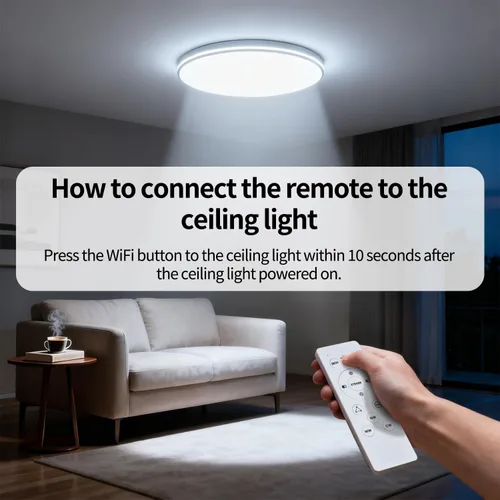 Vista 9 de RGBCW - Luces de techo LED inteligentes que cambian de color, compatible con Alexa Google Home, lámpara de techo empotrada de 24 W, programador