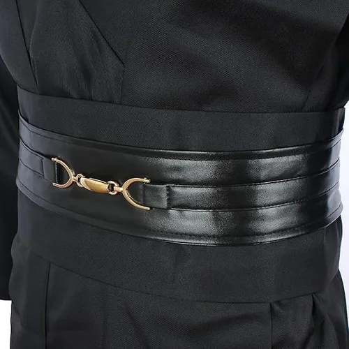 Vista 5 de Adult Mens Costume Robe Cosplay Halloween Cloak Tunic Belt Set