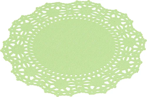 Vista 33 de Restaurantware Pastry Tek Blondas de Encaje de 4 x 4 Pulgadas 100 Vajilla Decorativa - Blondas de Mesa Desechables Redondas de Papel Negro