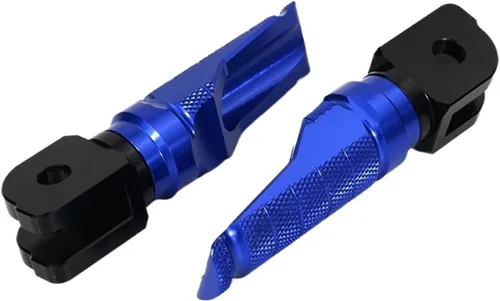 Vista 4 de Reposapiés delantero para motocicleta compatible con MT-07 MT07 Tracer MT-09 Niken XSR700 XJ6 FJR1300 FZ6 Fazer Pedales de aluminio (Color negro)