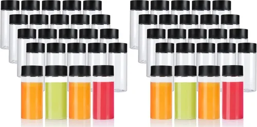 Vista 6 de zmybcpack Paquete de 24 botellas de jugo de plástico de 8 onzas, botella