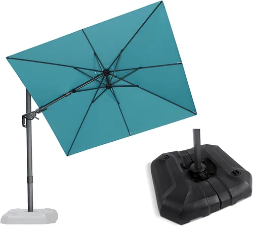 Vista 198 de PURPLE LEAF Paraguas al aire libre con base 8' x 8' protección solar verde Manzana Verde (Apple Green)