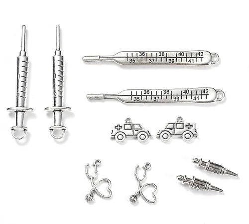Vista 20 de Craftdady Colgantes de estilo tibetano con temática mixta antigua para la fabricación de joyas de bricolaje