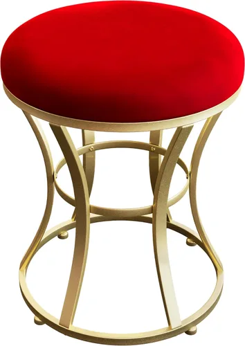 Vista 12 de Taburete de tocador pequeño, taburetes de maquillaje para escritorio de tocador, silla de tocador de baño, taburete metálico para sala de estar