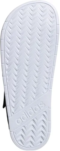 Vista 4 de adidas Sandalia Adilette unisex para adultos, NegroBlanco
