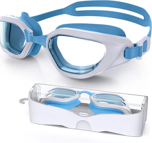 Vista 22 de Gafas de Natación, Gafas de Natación Unisex para Adultos Anti Niebla Anti UV Sin Fugas Visión Amplia para Hombres Mujeres Jóvenes