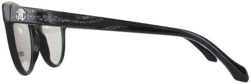 Vista 6 de Roberto Cavalli CAPRAIA RC5036-001 ACETATO MARCO DE GAFAS NEGRO BRILLANTE 53MM