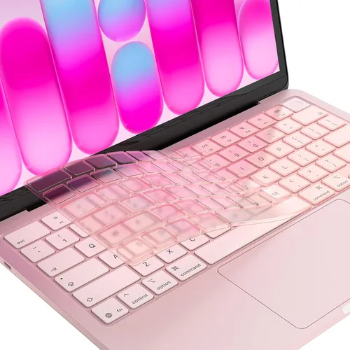 Vista 9 de EooCoo Funda de teclado para MacBook Neo, Pro 14/16, Air 13/15, color negro