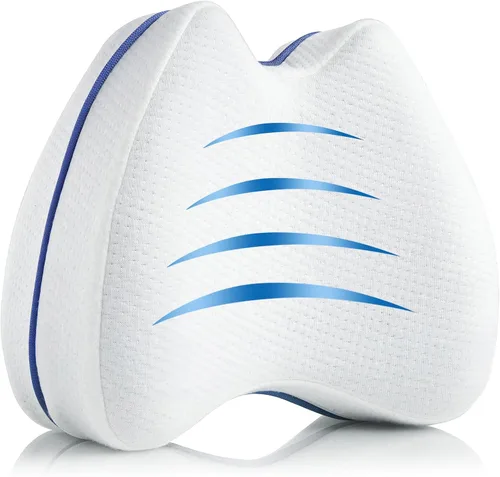 Vista 8 de QISHFEN Almohada de rodilla para personas que duermen de lado, espuma viscoelástica para el dolor de cadera, almohada de piernas para dormir