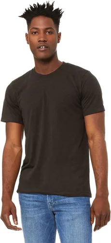 Vista 132 de Bella Canvas 3413c para hombre (1) Triblend verde + (1) Triblend rojo