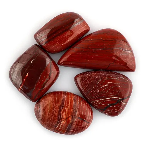 Vista 16 de CRYSTALIS Al por mayor 5 piezas de piedra preciosa natural K2 jaspe suelta en bruto, cabujones para hacer joyería, piedras pulidas de chakra