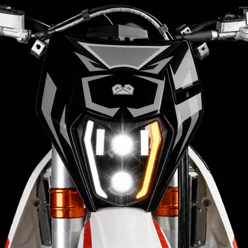 Vista 17 de CHANGCHENG - Faro delantero LED para moto de tierra de 66W 3000lm, kit de faro LED universal para motocicleta, faro para la mayoría de motos