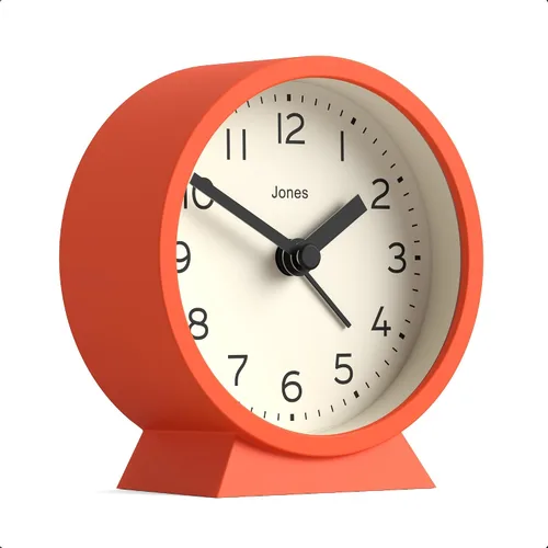 Vista 7 de JONES CLOCKS Mini reloj despertador Midnight Diseño contemporáneo Negro Elegante, compacto y funcional para mesita de noche, escritorio