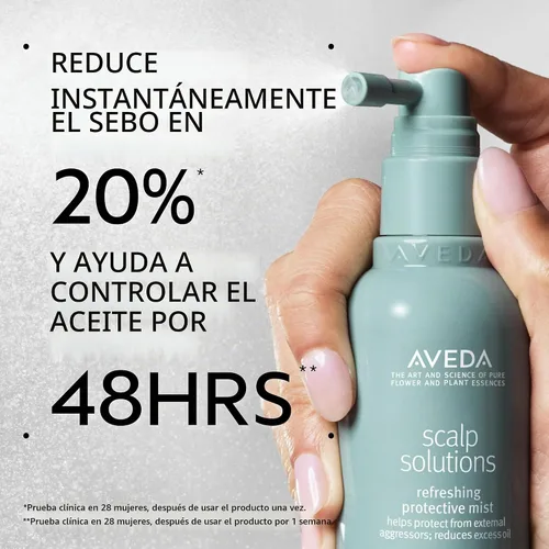 Vista 2 de Aveda Scalp Solutions - Bruma protectora refrescante Reduce el sebo, ayuda a controlar el aceite Ayuda a proteger el cuero cabelludo Ideal