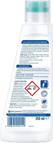 Vista 3 de Dr.Beckmann Gallseife Jabón para las agallas con cepillo de manchas -8.5 fl oz