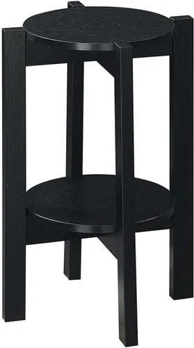 Vista 8 de Convenience Concepts Newport - Soporte mediano para plantas, cemento sintético, color negro Cemento sintético/negro