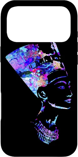 Vista 22 de Funda para iPhone 16 con diseño de reina egipcia Nefertiti