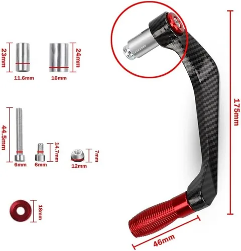 Vista 5 de Motorbike Handlebar Handguard Shield for FZ8 FZ 8 for FAZER FZ8R FZ8S 2010 2011 2012 2013 2014-2018 Motorcycle Handlebar Grips Guard Brake Clutch