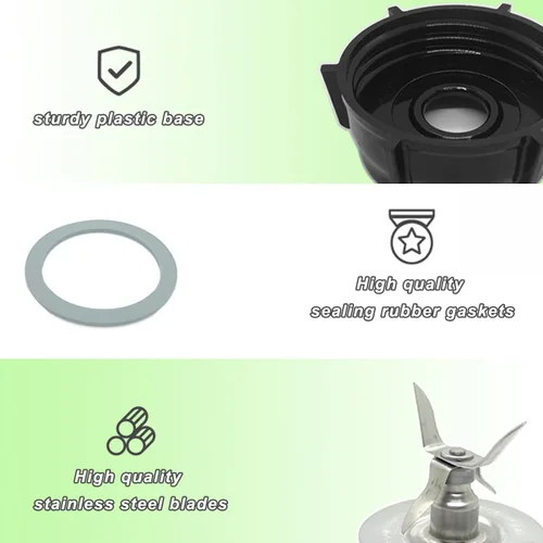 Vista 7 de Piezas de repuesto para jarra de vidrio de licuadora de 6 tazas con cuchilla para Oster Osterizer Serie Clásica NO apto para modelos Pro Master