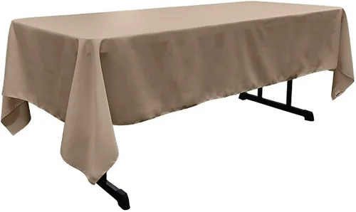 Vista 59 de New Creations Fabric & Foam Inc - Mantel rectangular de popelina de poliéster de 60 pulgadas de ancho por 120 pulgadas de largo. (Avocado)
