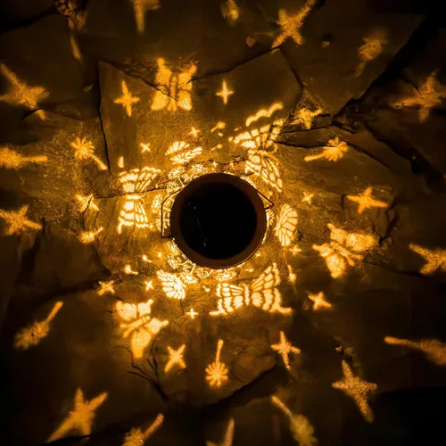 Vista 7 de ANYTALK Faroles Solares de Mariposa para Exteriores Impermeables, Regalos de Cumpleaños para Mujeres Mamá Abuela, Luces Solares Colgantes