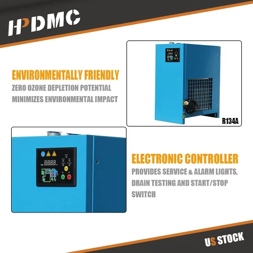Vista 7 de Secador de aire refrigerado HPDMC 35 CFM para compresor de aire 10HP