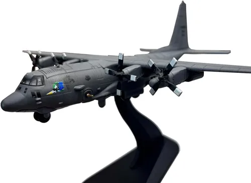 Vista 6 de Modelo de avión de ataque a tierra pesada AC130 AC-130 a escala 1/200 para colección o regalo (AC130 No1)