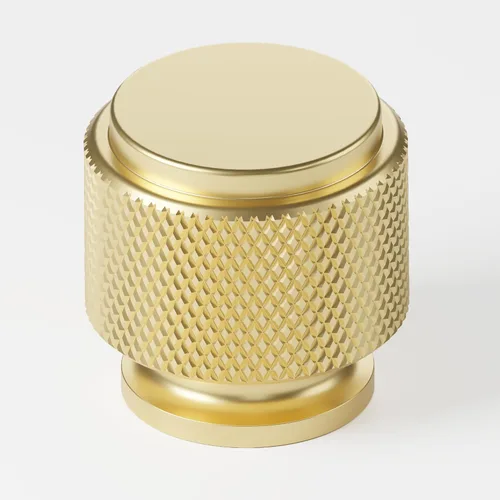 Vista 31 de Amerdeco ZH0031 - Juego de 10 tiradores de gabinete de oro cepillado de 3 pulgadas (76mm) con agujero central, tiradores para cajones, herrajes